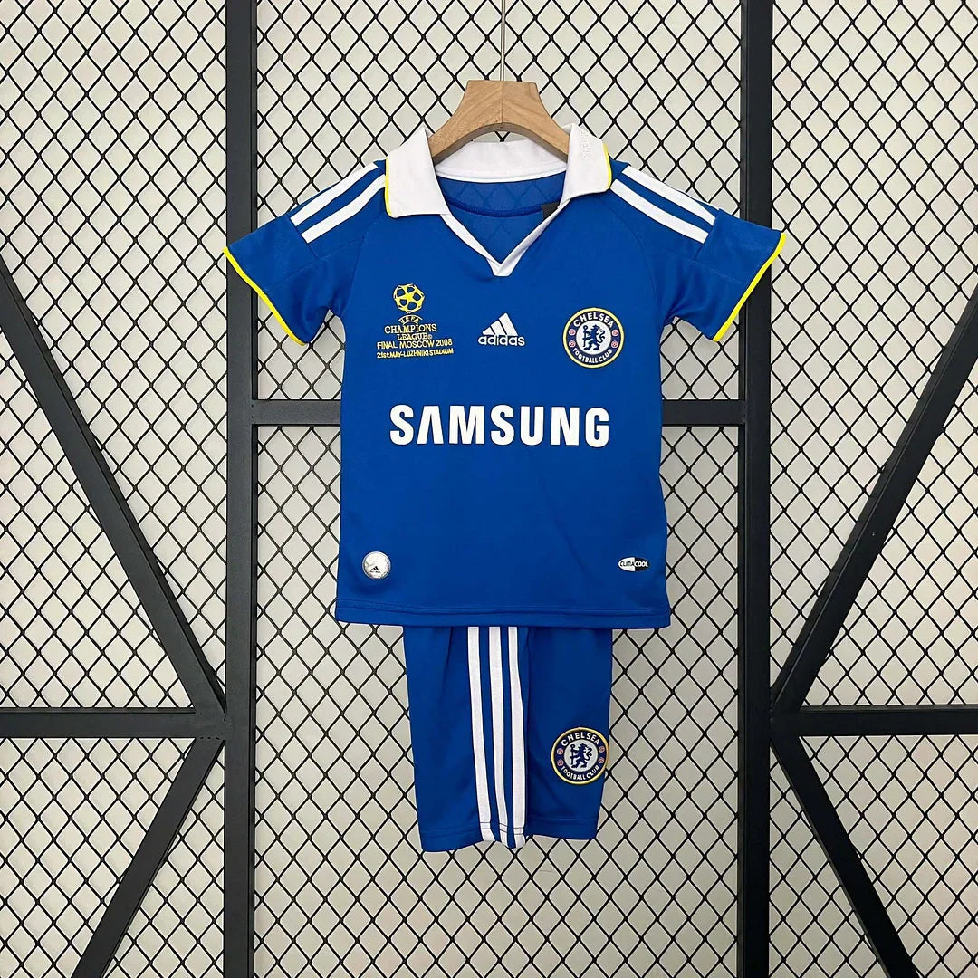 2008-2009 Retro Chelsea Champions League Final Local Kit Talla Niño