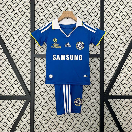 2008-2009 Retro Chelsea Champions League Final Local Kit Talla Niño