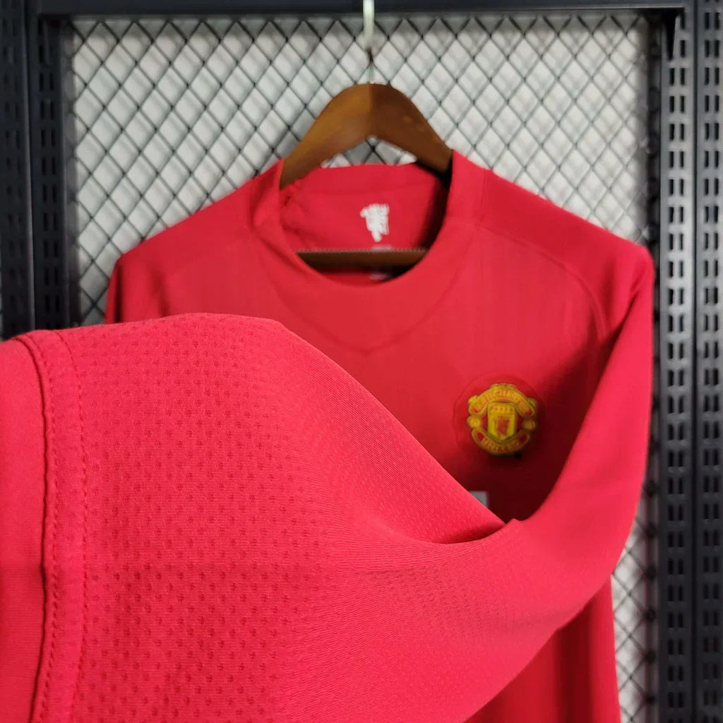 Manchester United Retro Kit Casa Manica Lunga 2007-2008