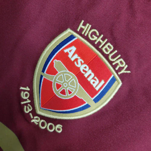 Arsenal retrò 2005-2006 manica lunga da casa