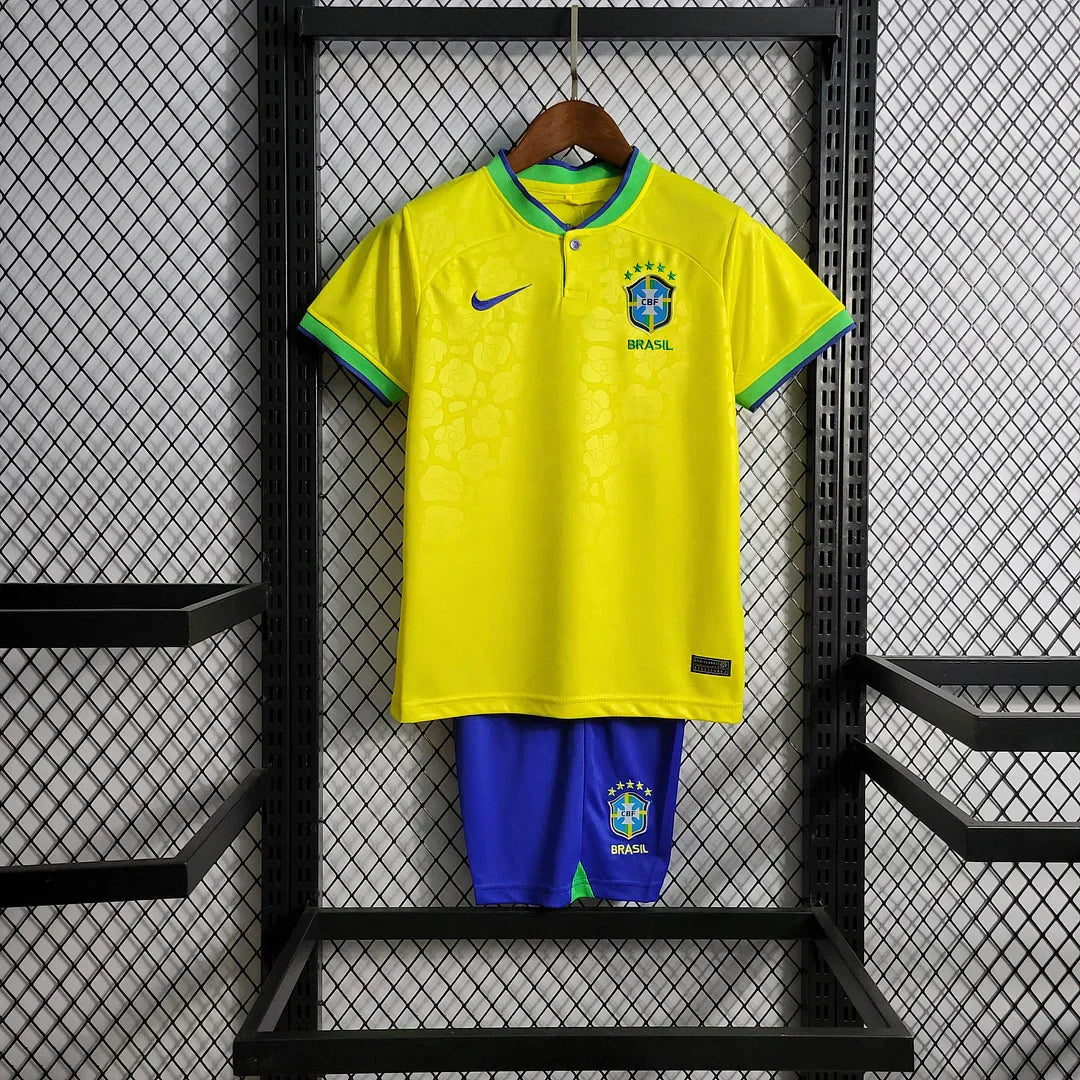 Mondiali 2022 Brasile Home Taglia bambino