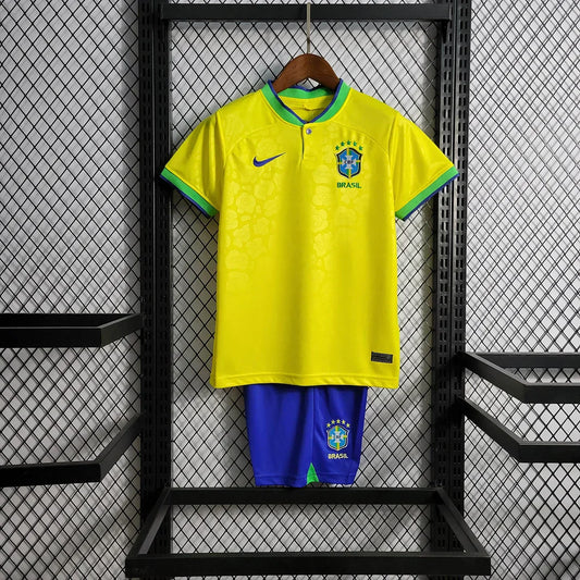Mondiali 2022 Brasile Home Taglia bambino