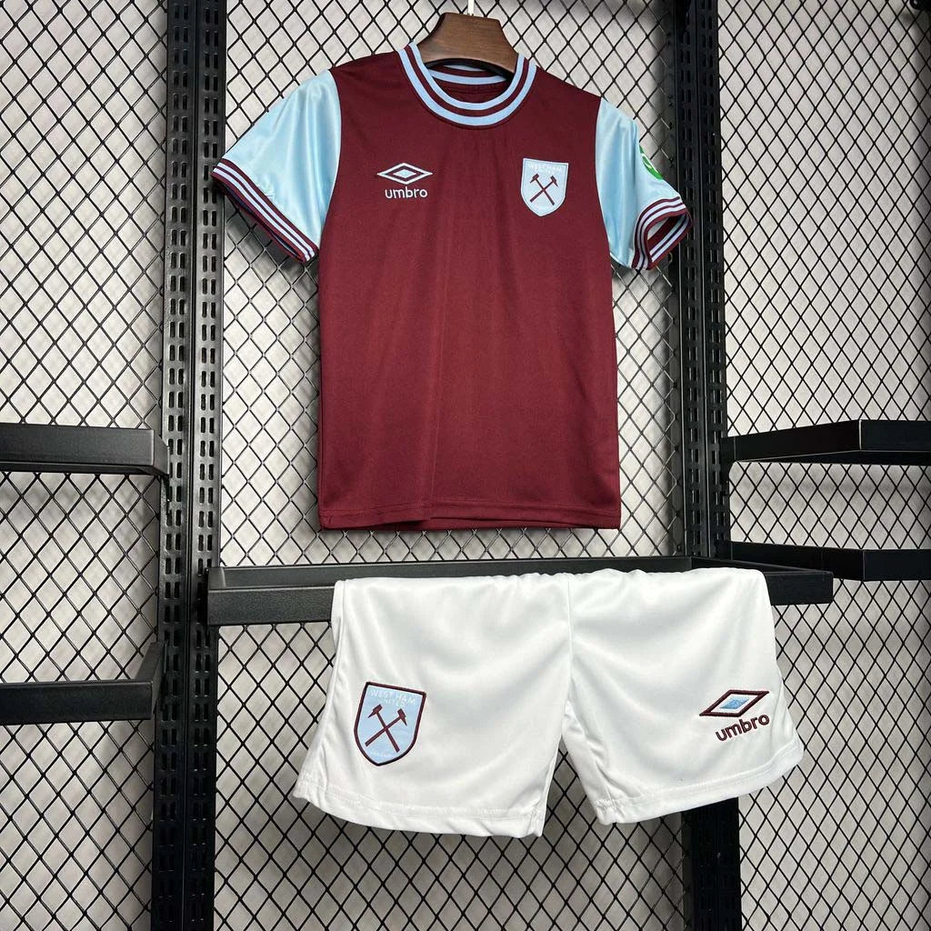 2024-2025 West Ham United Completo Casa Taglia Bambino