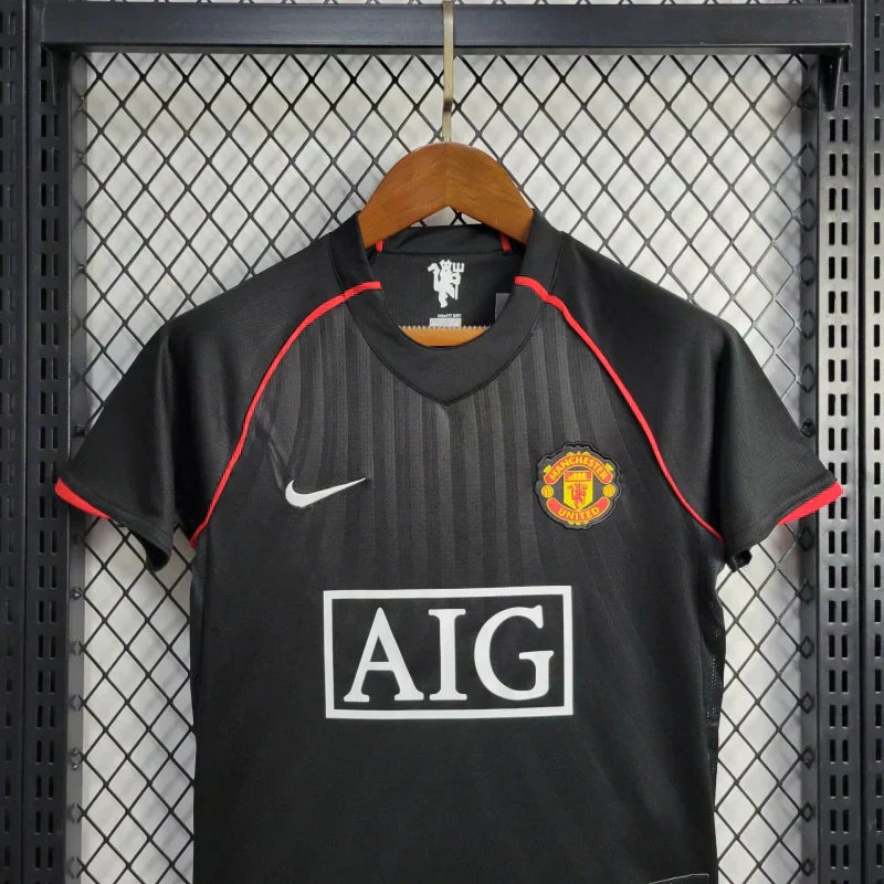 Manchester United 2007/2008 Nero Taglia Bambino