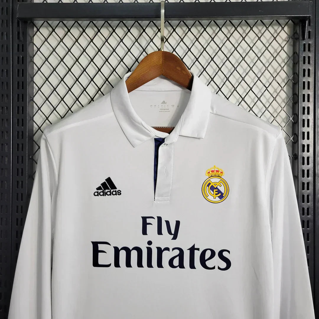2016/2017 Maglia Retrò Real Madrid Home Manica Lunga