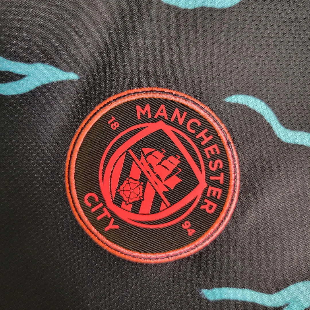 2023/2024 Manchester City Trasferta Alternativa Manica Lunga
