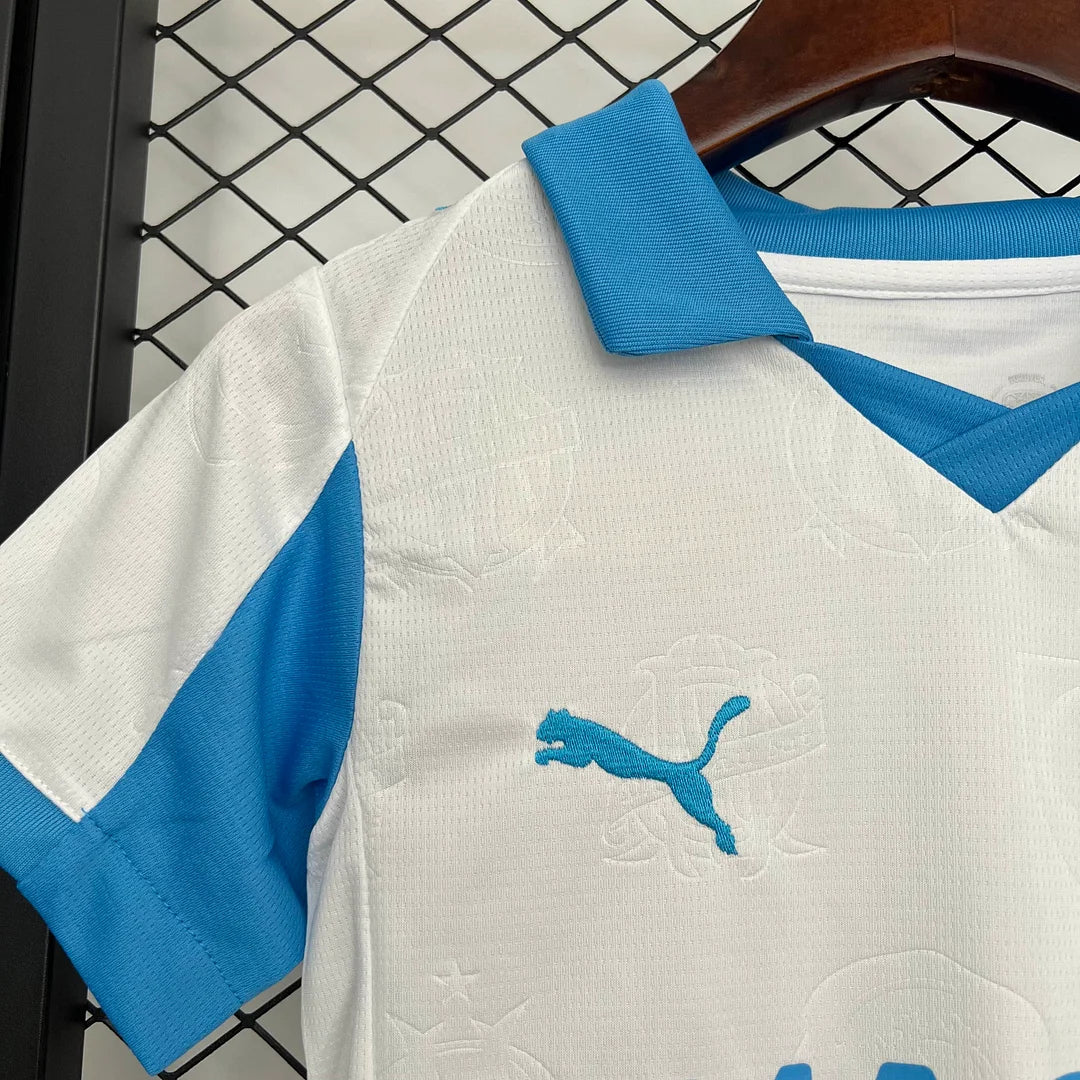 2025/2026 Olympique Marsiglia Home Kit Taglia Bambino
