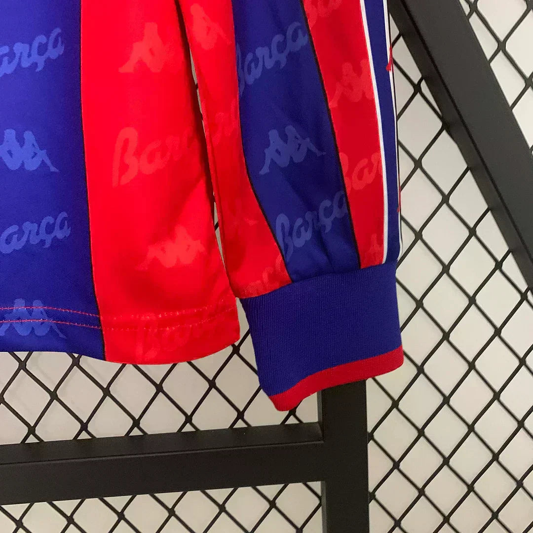 1995-1997 Barcellona Retrò Maglia a Maniche Lunghe
