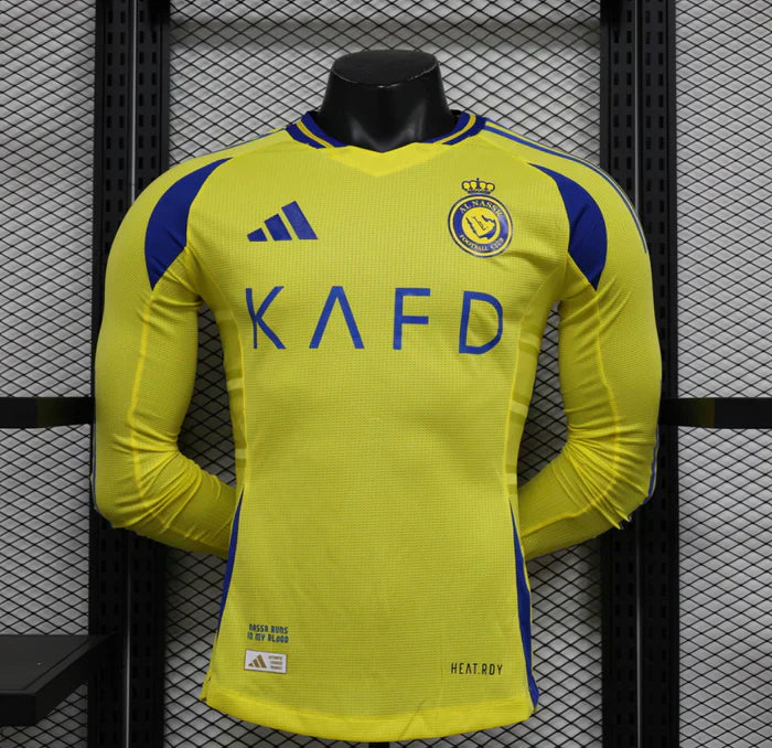 Al Nassr 2024/2025 Home Kit Maglia a Maniche Lunghe