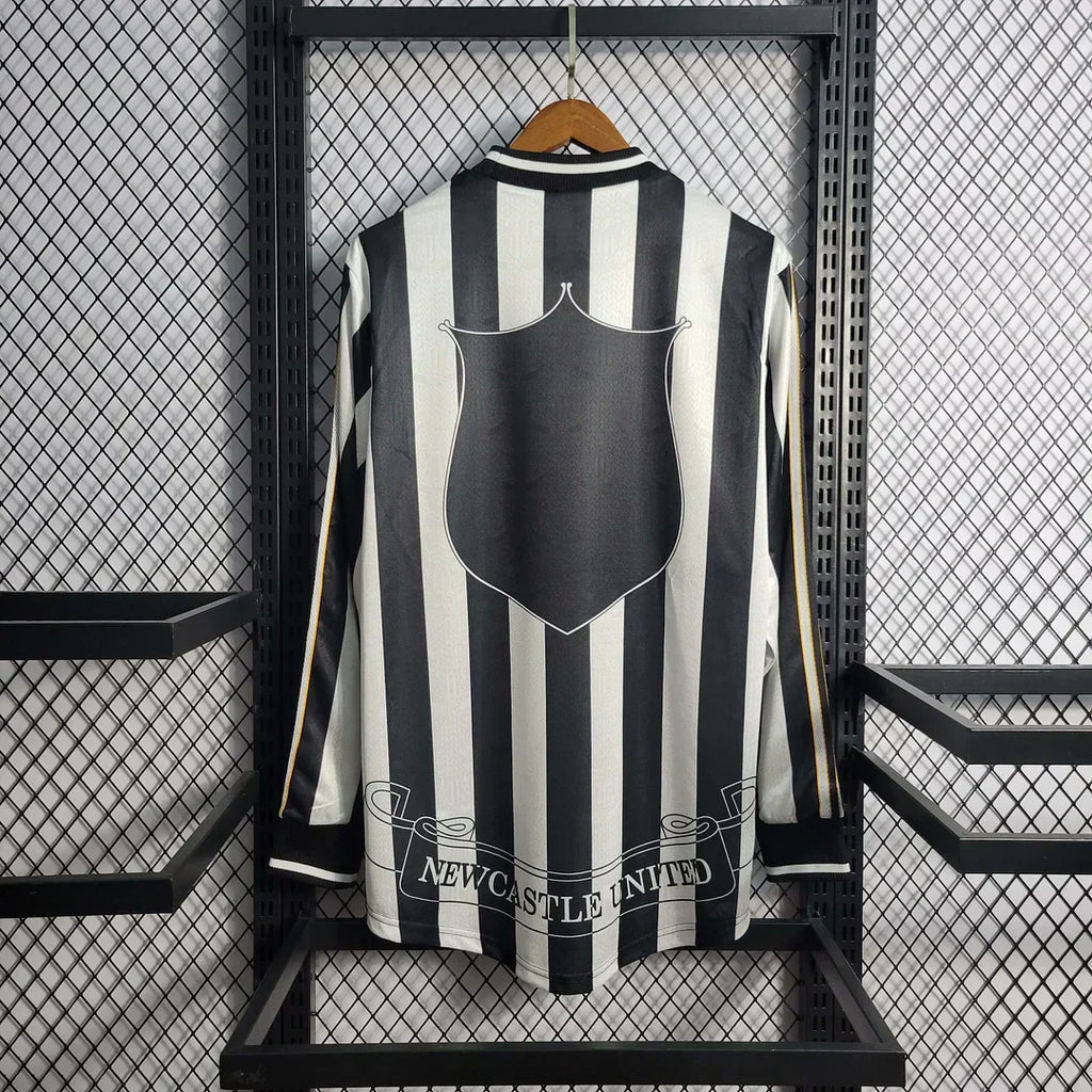 1995-1997 Retro Newcastle United Home Maglia a maniche lunghe