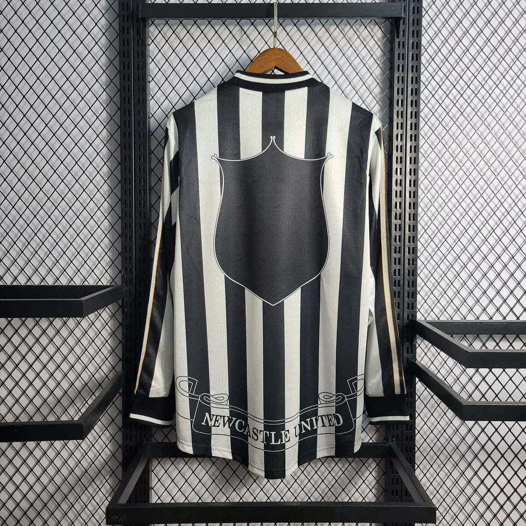 1995-1997 Retro Newcastle United Home Maglia a maniche lunghe