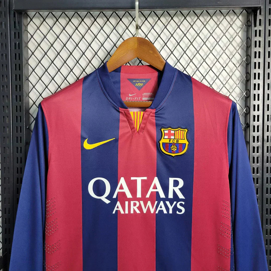 2014-2015 Retro Barcelona Local Long sleeve