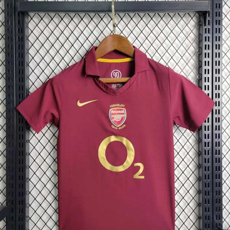Arsenal 2005-2006 Kit Casa Taglia Bambino