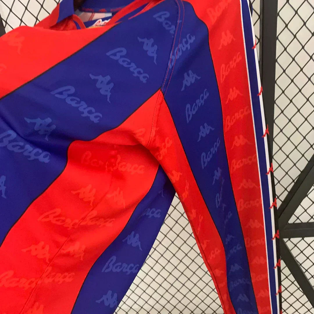1995-1997 Barcellona Retrò Maglia a Maniche Lunghe