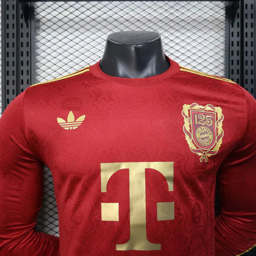 Bayern Munchen 2025/2026 125th Aniversario Edition Red Manga Larga