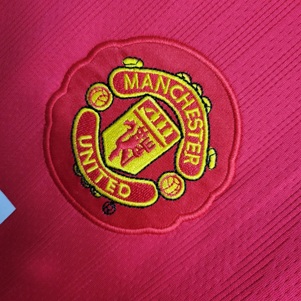 Manchester United Retro Kit Casa Manica Lunga 2007-2008