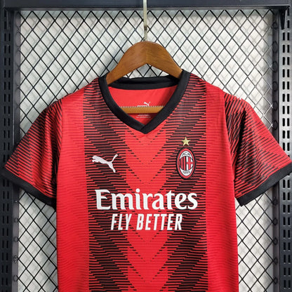 2023/2024 AC Milan Home Kit Kids