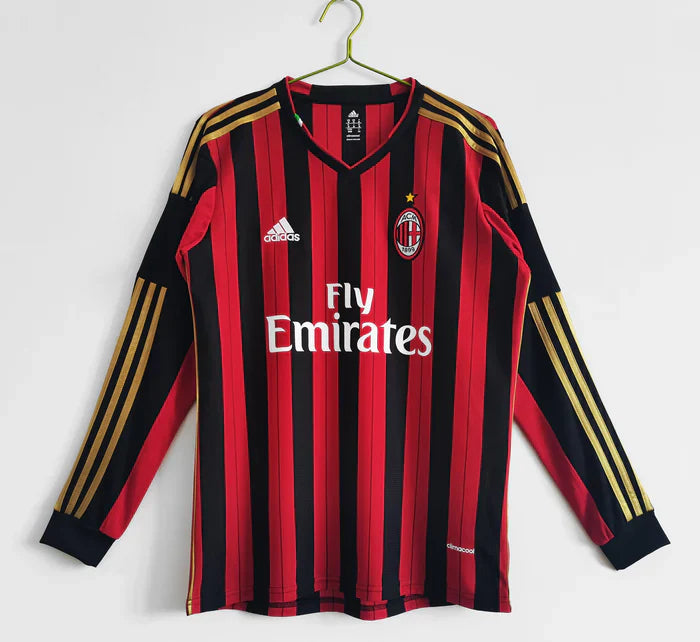 AC Milan Retro 2013-2014 Maglia a maniche lunghe da casa
