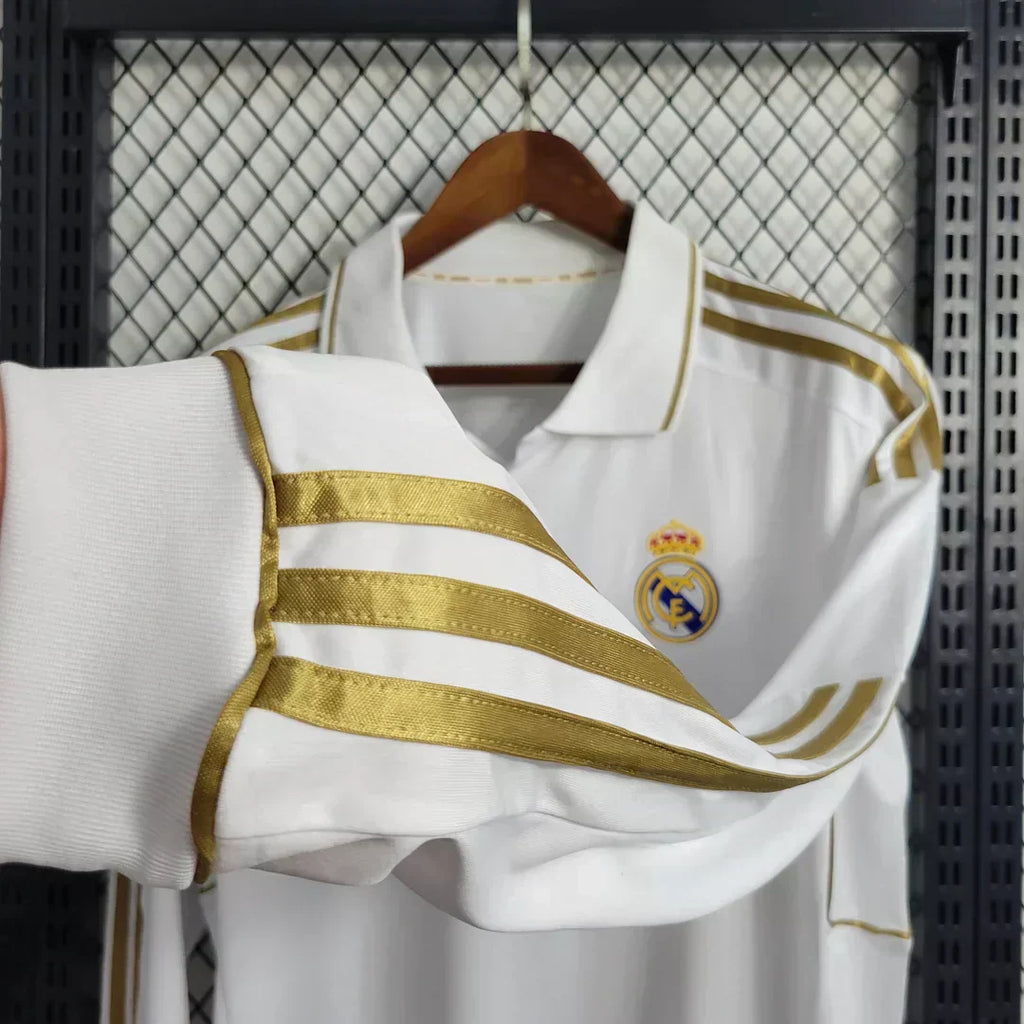 2011/2012 Retro Real Madrid Local Manga Larga
