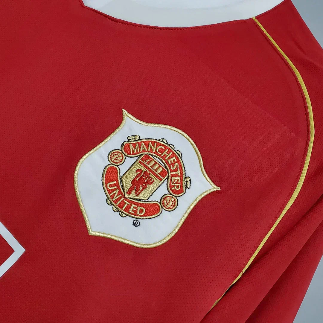 2006/2007 Retro Manchester United Local Manga Larga