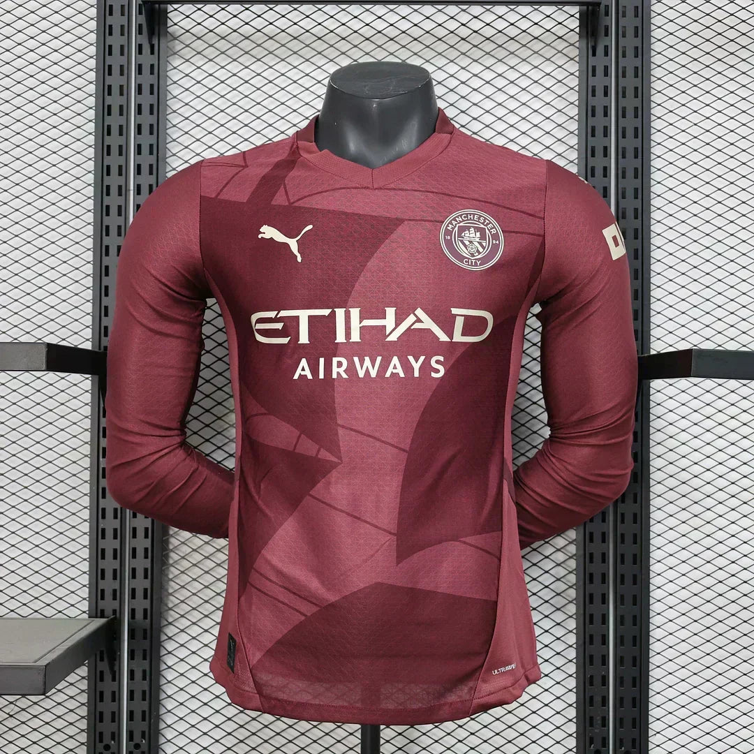 2024/2025 Manchester City Alternativa Visitante Manga Larga