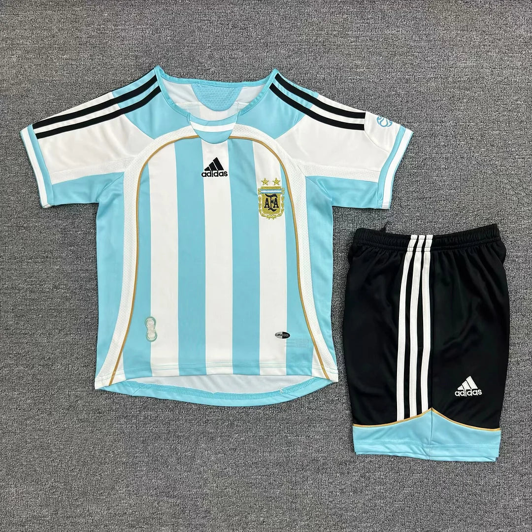 2006 Kit Retrò Argentina Home Taglia Bambino