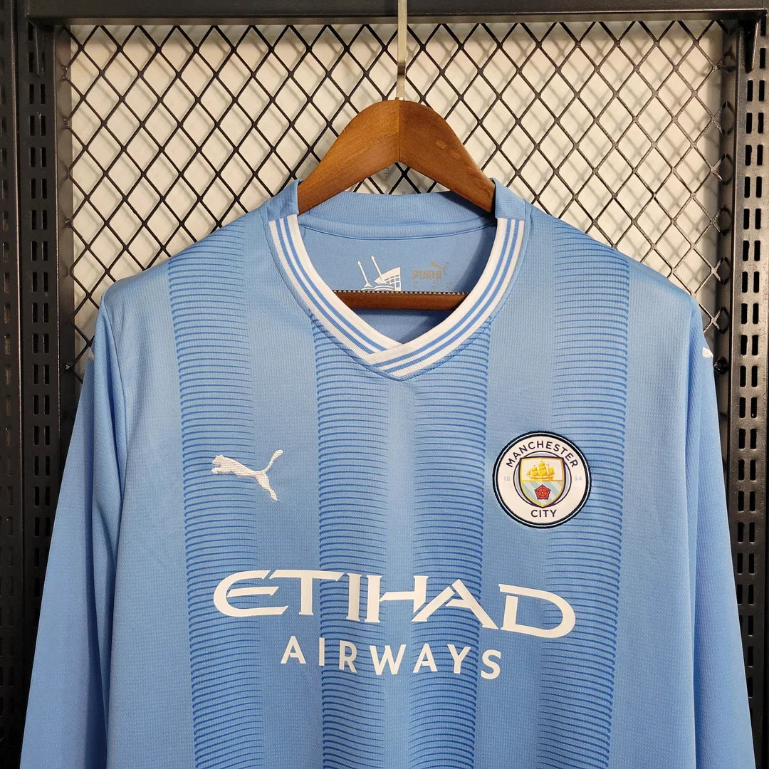 Kit Manica Lunga Home Manchester City 2023/2024
