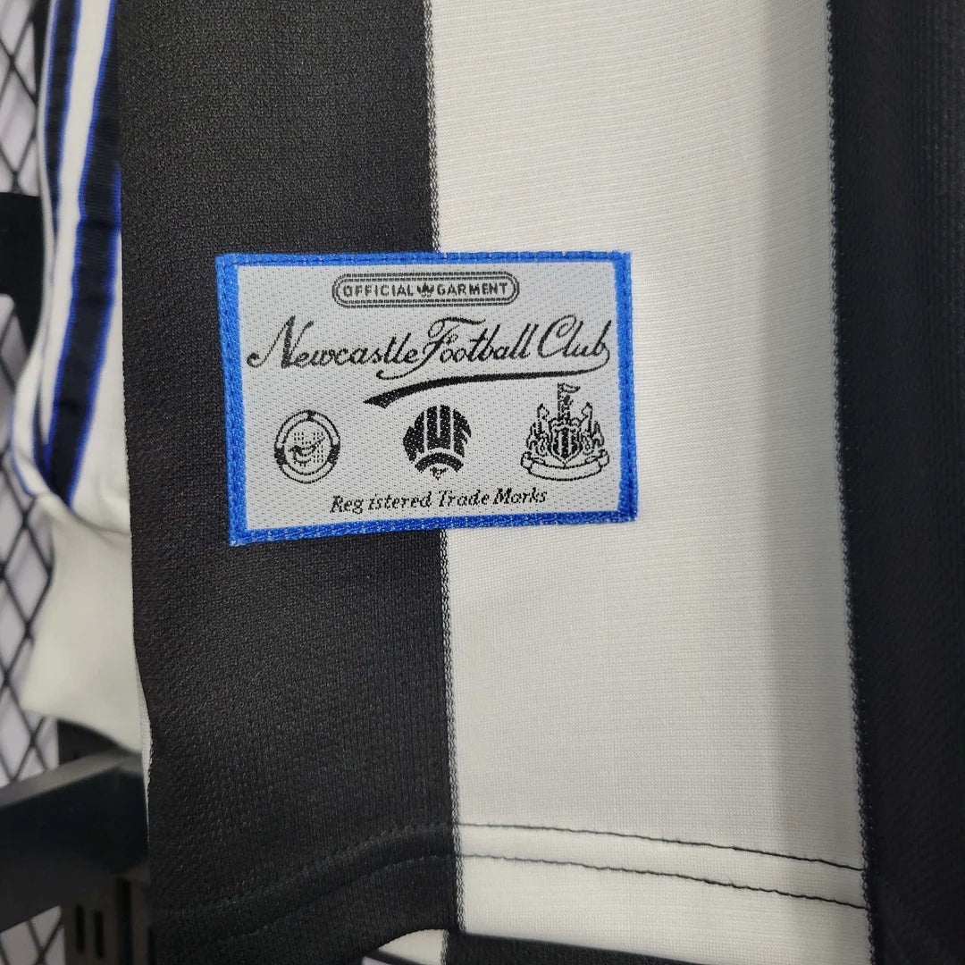 1997-1999 Maglia Newcastle United Retrò Casa Manica Lunga