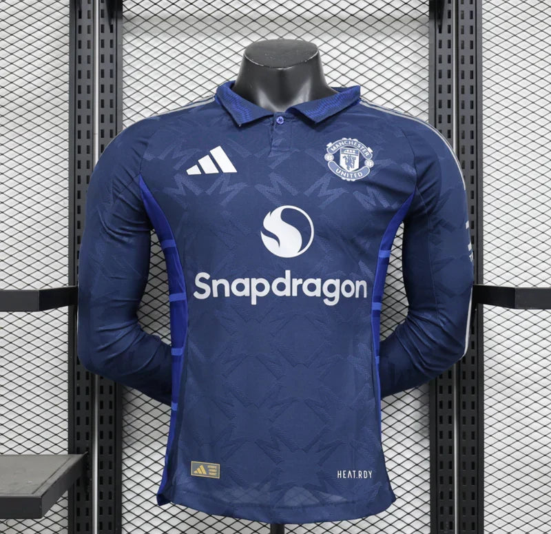 Manchester United 2024/2025 Visitante Kit Manga Larga