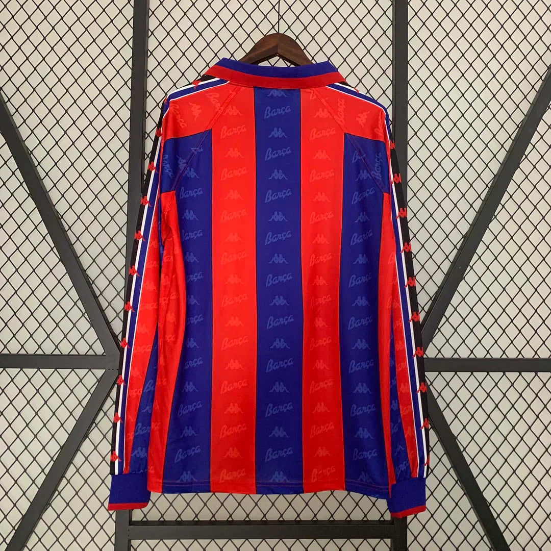 1995-1997 Barcellona Retrò Maglia a Maniche Lunghe