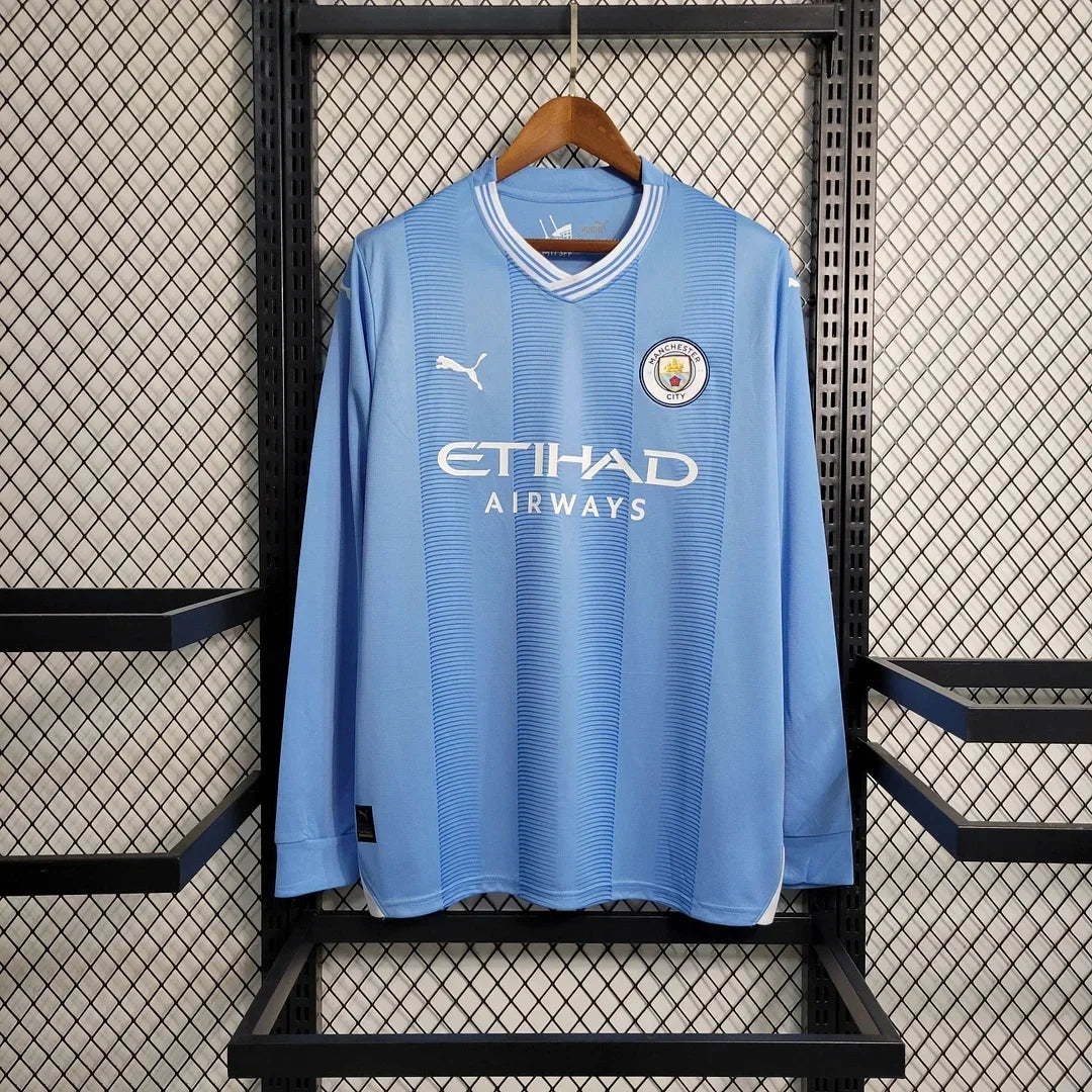 2023/2024 Manchester City Manga Larga Local Kit