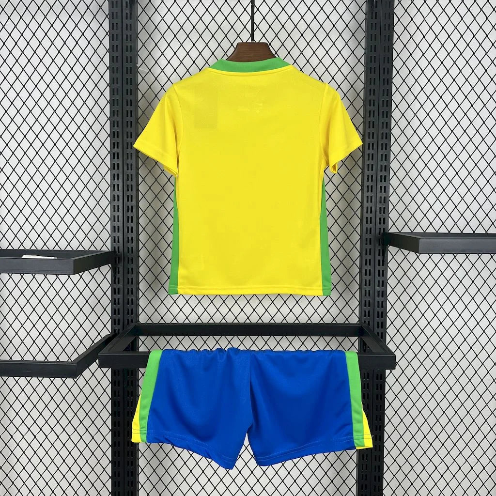2025 Brasile Maglia Home Taglia Bambino