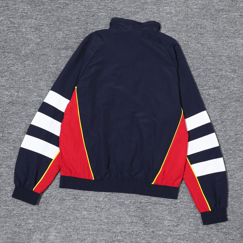 Giacca retrò Arsenal blu scuro e rossa