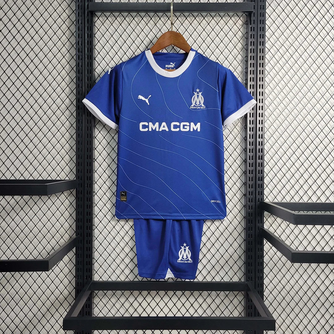 Kit Ospite Olympique de Marseille 2023/2024 Taglia Bambino