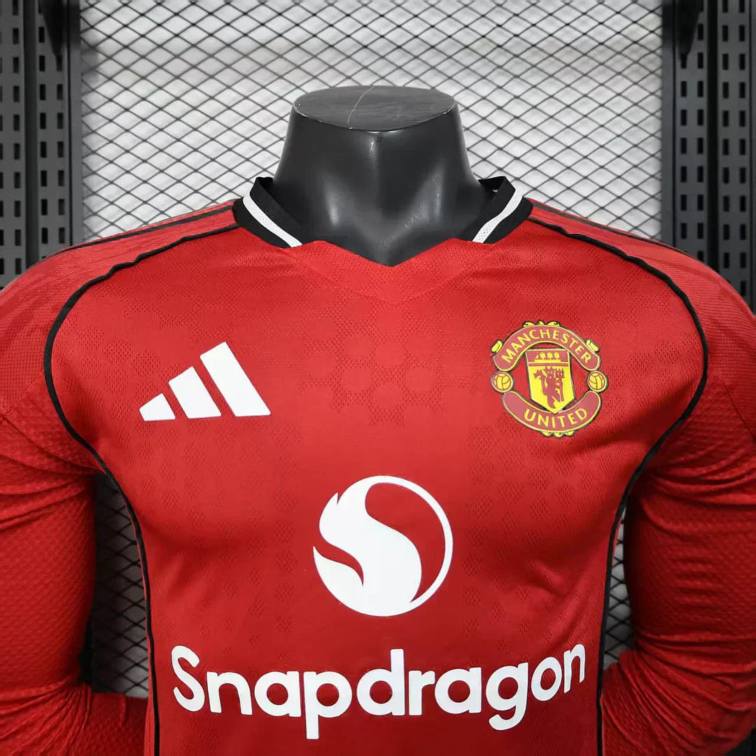 2025/2026 Manchester United Home Long Sleeve