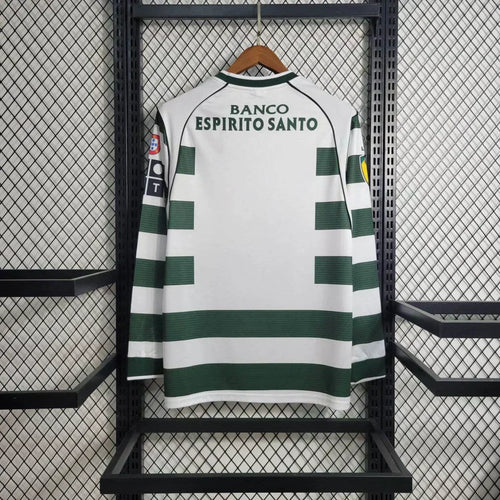 2001/2003 Retro Sporting Lisbon Maglia Casa Manica Lunga