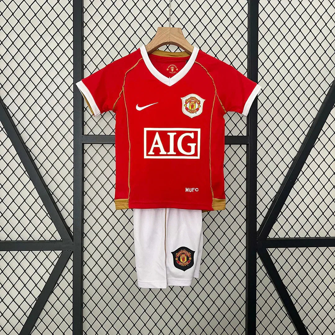 2006/2007 Maglia Retro Manchester United Casa Taglia Bambino