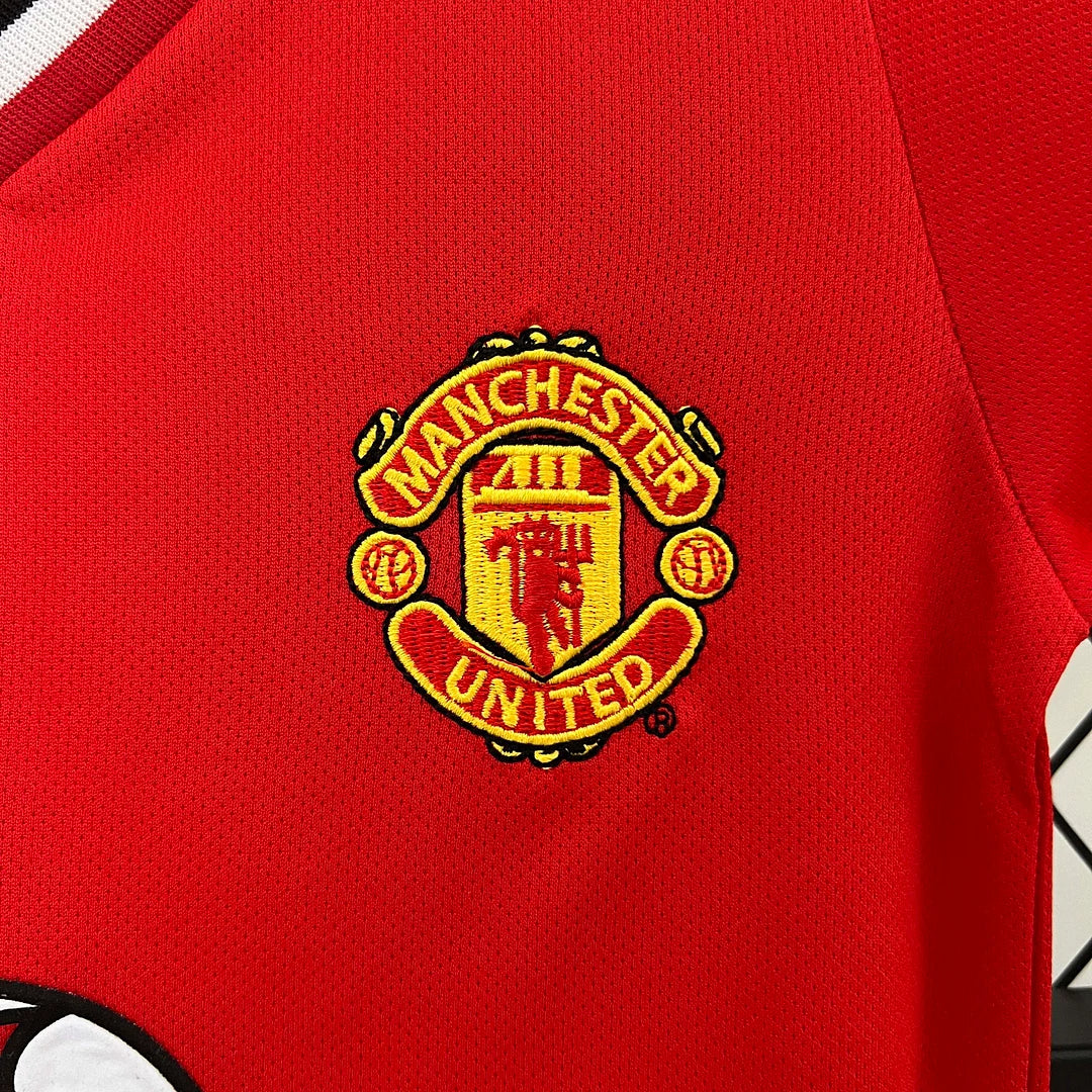 2000/2002 Maglia Manchester United Home Taglia Bambino