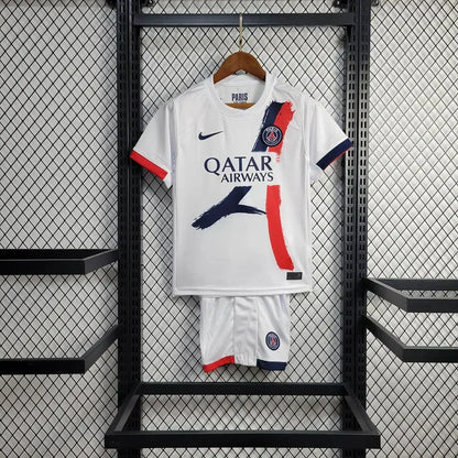 2025-2026 Kit da trasferta PSG Paris Saint-Germain Taglia Bambino