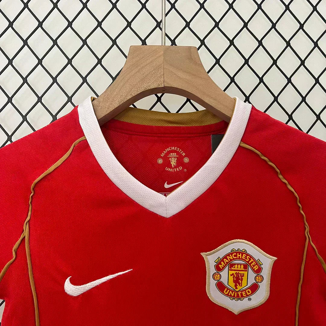2006/2007 Maglia Retro Manchester United Casa Taglia Bambino