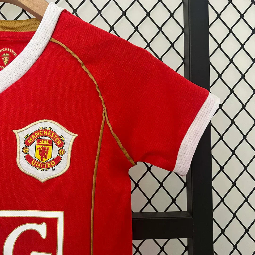 2006/2007 Maglia Retro Manchester United Casa Taglia Bambino