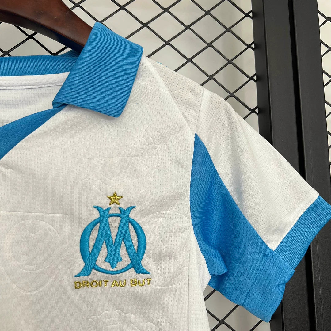 2025/2026 Olympique Marsiglia Home Kit Taglia Bambino