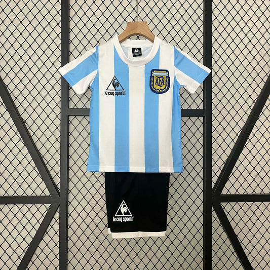 1986 Kit Casa Retro Argentina Taglia Bambino
