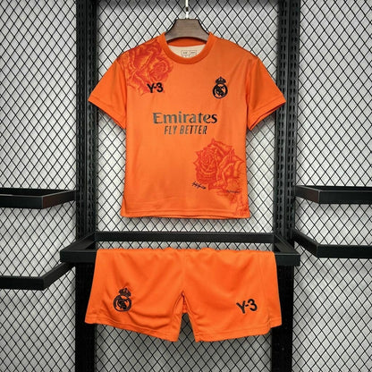 Real Madrid x Y3 2024/2025 4th Kit Orange Kids' Size