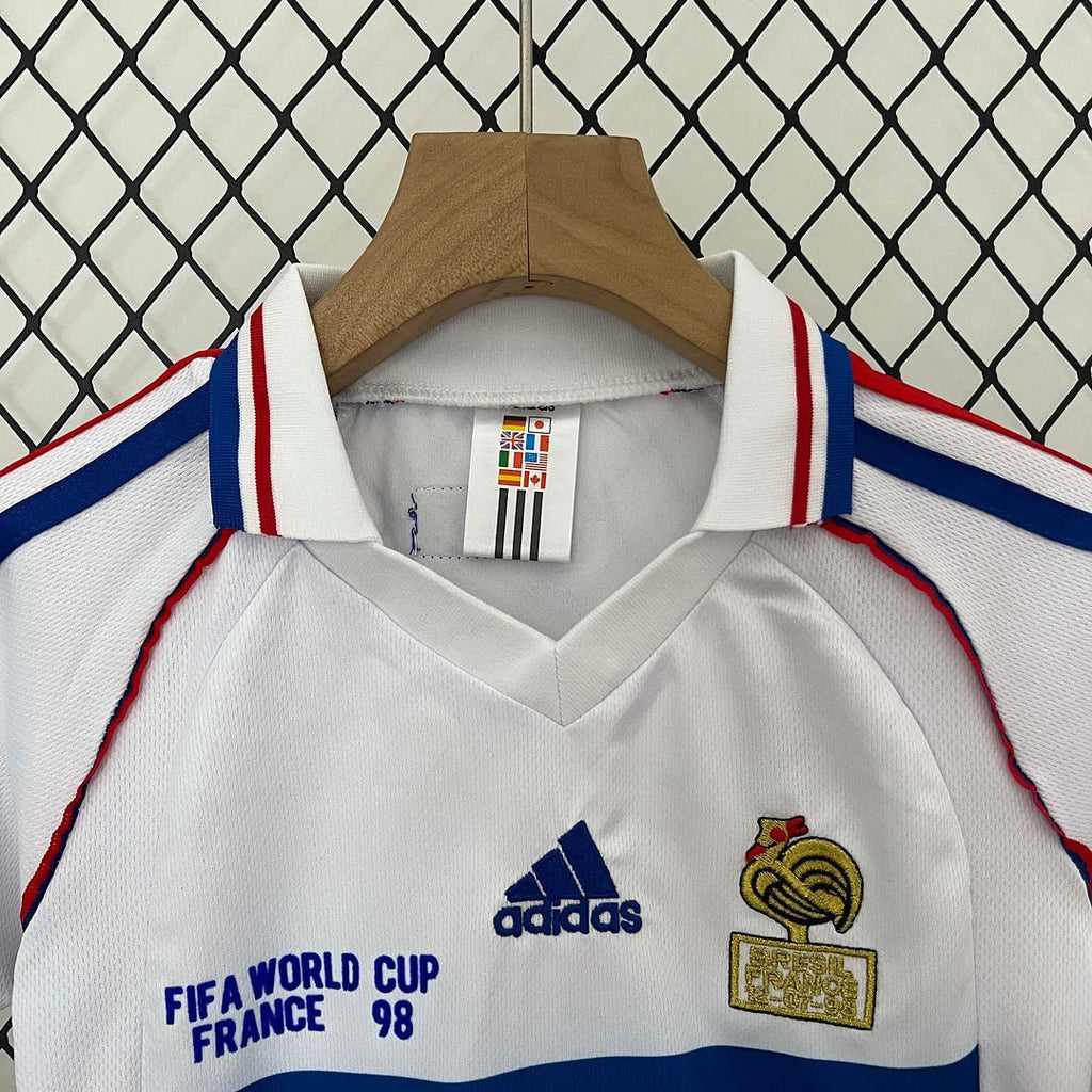 Kit Francia Visitante Retro 1998 Taglia Bambino