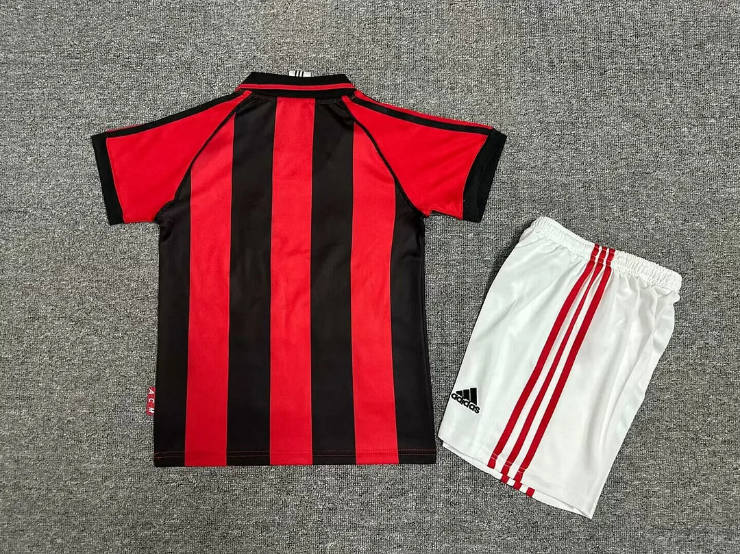 1998/1999 Maglietta AC Milan Retro Casa Taglia Bambino