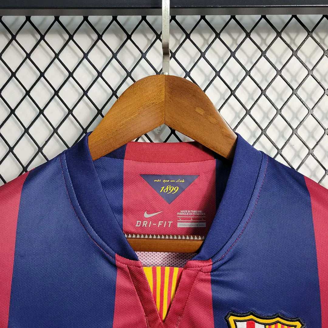 2014-2015 Retro Barcellona Maglia Casa Maniche Lunghe