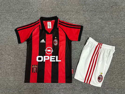 1998/1999 Maglietta AC Milan Retro Casa Taglia Bambino