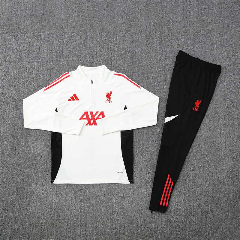 Tuta Liverpool 2025/2026 bianca e nera x rossa