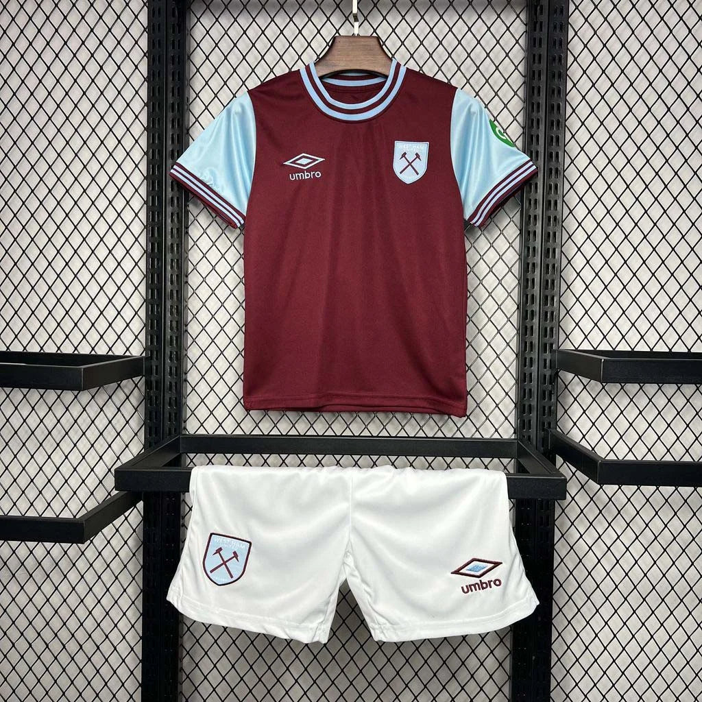 2024-2025 West Ham United Completo Casa Taglia Bambino
